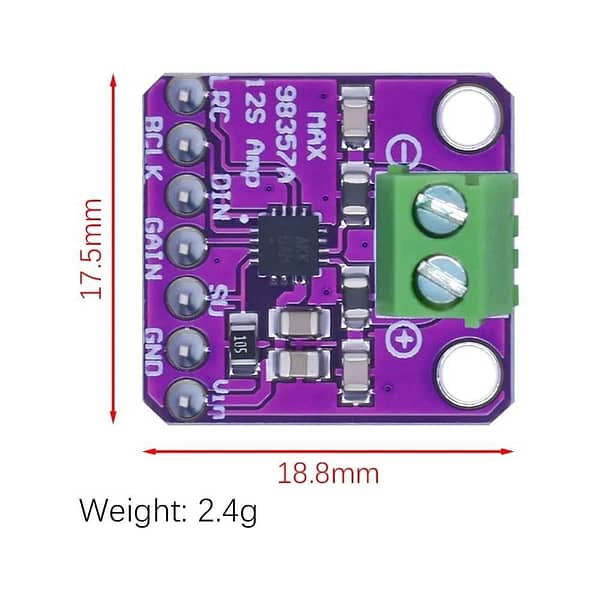 Comprar max98357 max98357 amplificador digital 3w com entrada i2s classe d