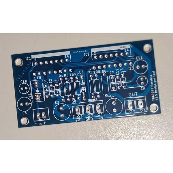 Placa lisa tda7293 paralelo para montar amplificador 180w