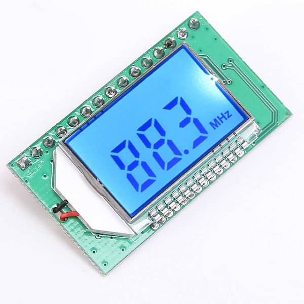 Placa montada de módulo de transmissor de fm pll com display digital com porta usb