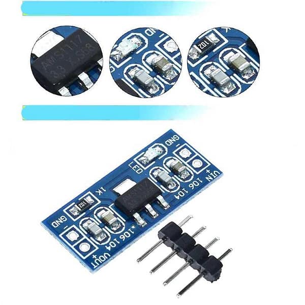 5x módulo regulador de tensão ams1117 5 arduino esp32 5v