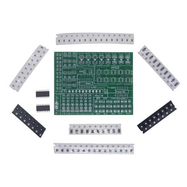 Cd4060 kit para montar treinamento em solda smd com led
