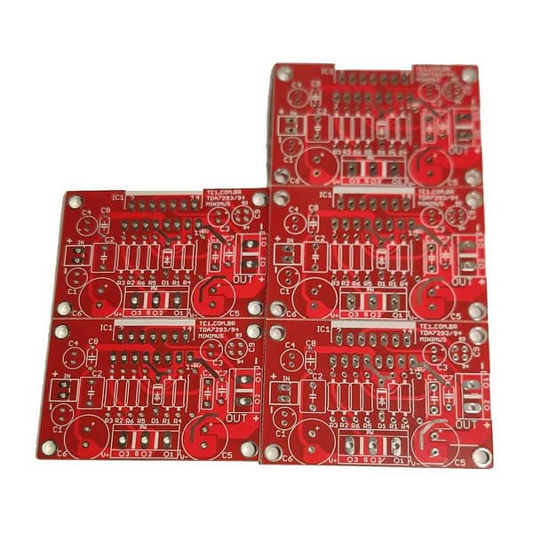 5x placa lisa para amplificador ci tda7293 tda7294 tda7295