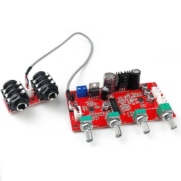 Pré-amplificador microfone eco reverberação pt2399 cd2399