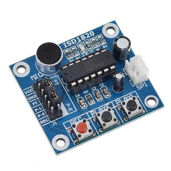 Isd1820 módulo gravador e reprodutor de áudio com microfone