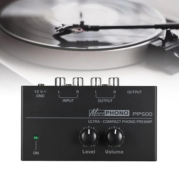 Pp500 pré-amplificador phono para toca discos riaa disco vinil