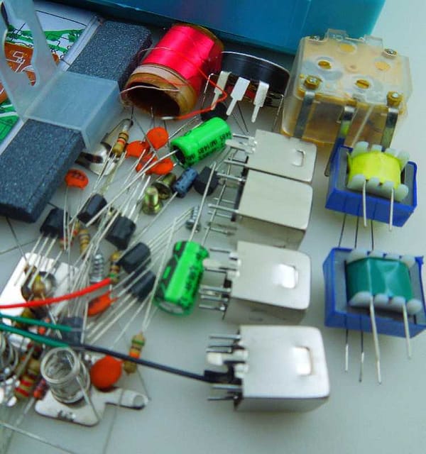 Kit para montar rádio am 7 transistor hx108-2 diy s9018