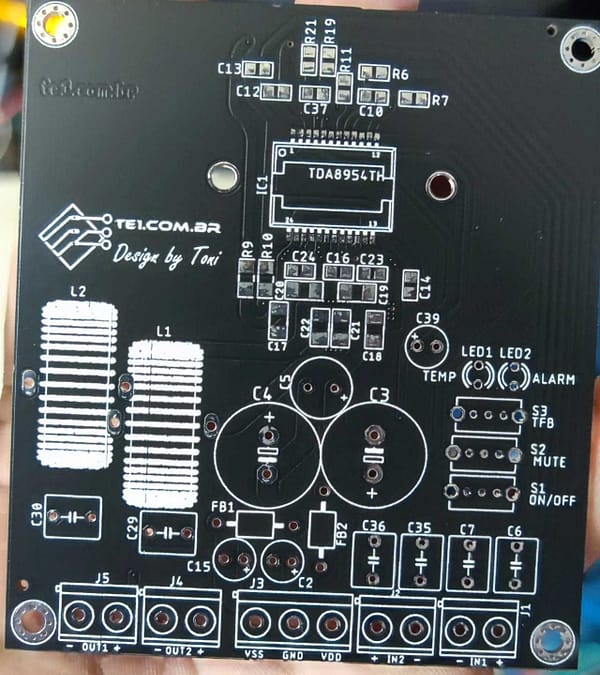 Ci tda8954 th kit para montar amplificador tda8954th placa
