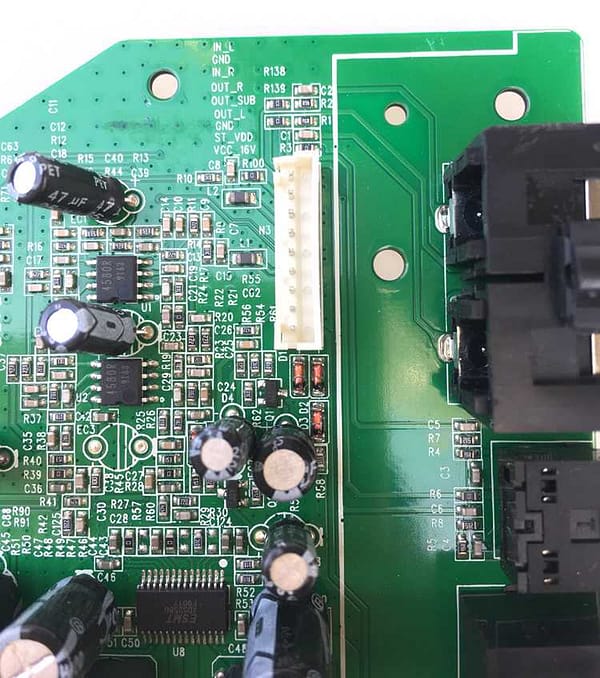Ad52580 placa montada amplificador 2. 1 logitech z533