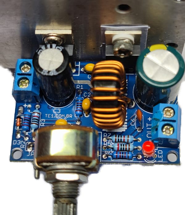 Conversor tensão dc dc regulador xl4016 ajustável p/ montar