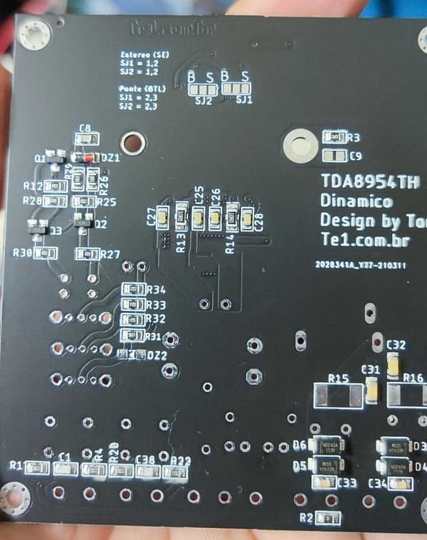 Tda8954th kit parcial amplificador tda8954 leia anúncio