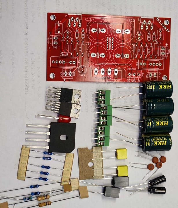 Ci lm1875t kit montar amplificador estéreo ponte 30w lm1875