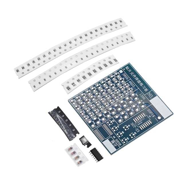 Kit de eletrônica para montar treinamento de solda smd