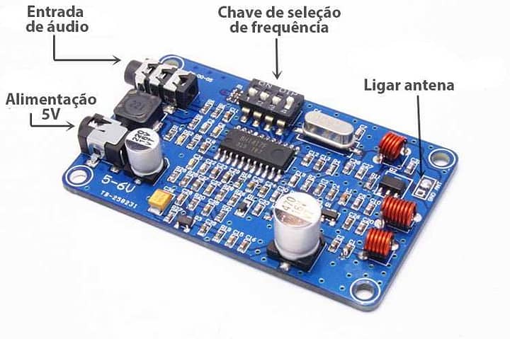Bh1417 transmissor de fm pll ci bh1417f - 500mw potência ci bh 1417