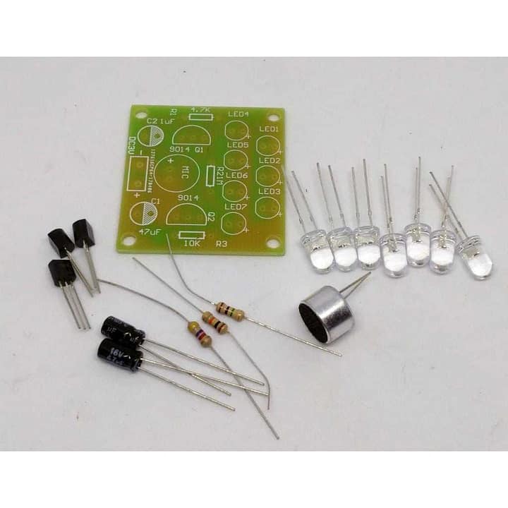 Kit de eletrônica para montar led piscante no ritmo musica
