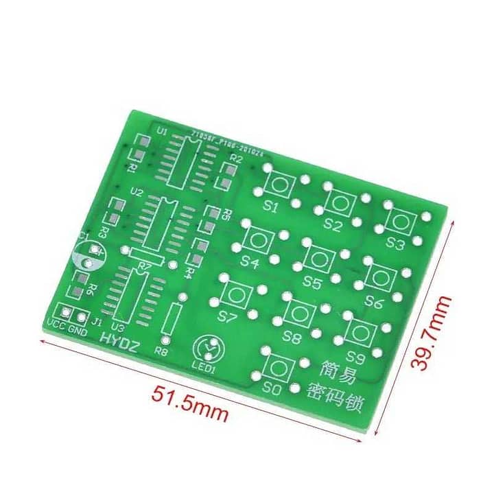 Cd4013 kit montar módulo de senha eletrônica teste solda smd